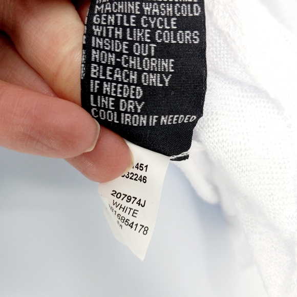 Iz Byer Size Medium 10-12 White Lace Attached Tank Dressy Open Front  Cardigan - Picture 5 of 7